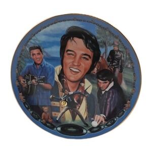 Elvis Presley Your Fun Lovin Teddy Bear Musical Bradford Exchange Plate 4789 A